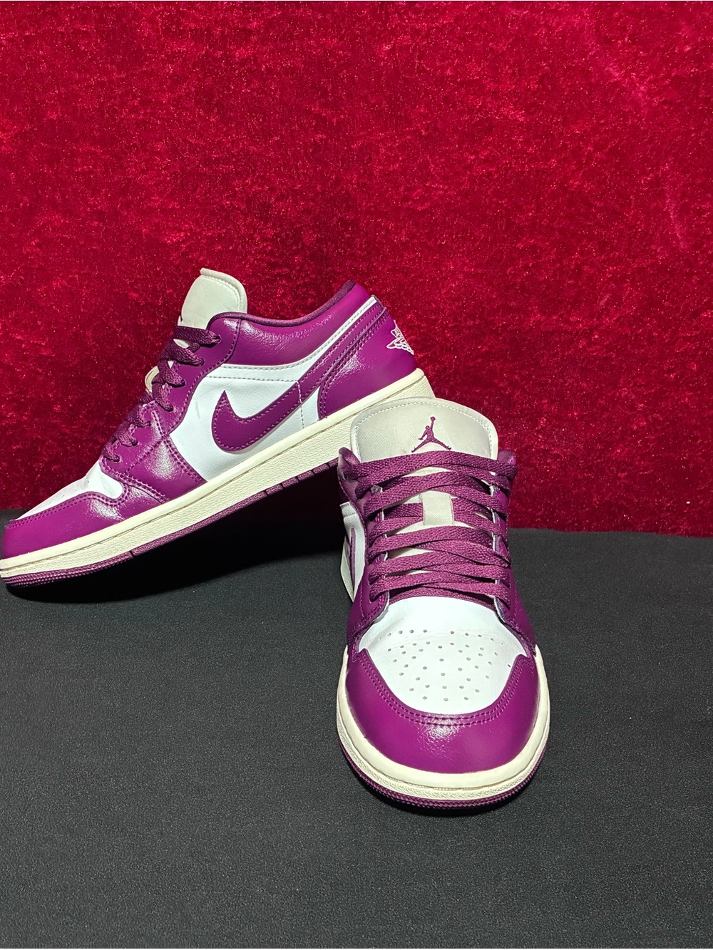 Nike Women's Air Jordan 1 Low 'White/Bordeaux' (DC0774-161) Sz 8